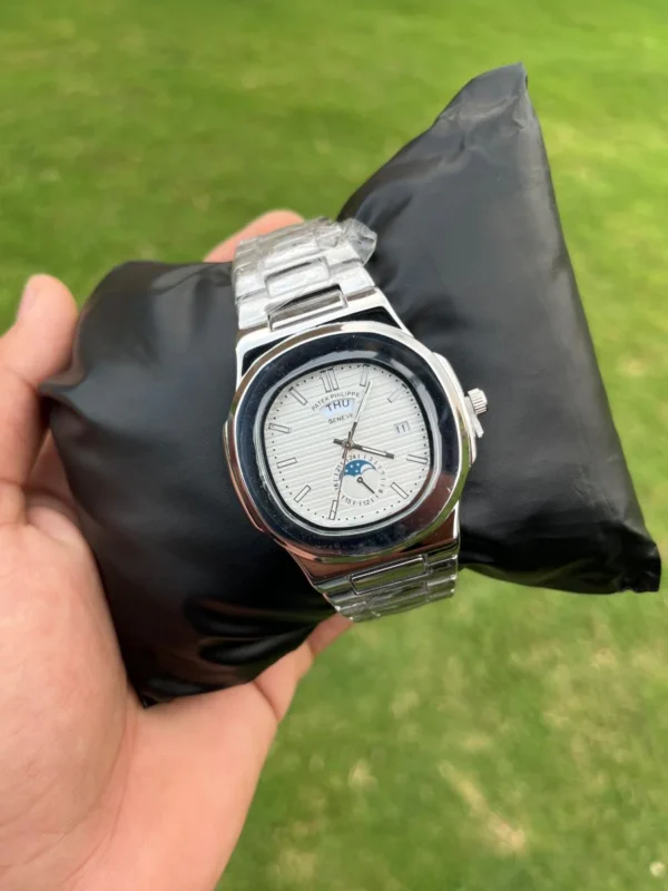 Patek Phillipe Geneve Date & Day Watch For Men - Image 2
