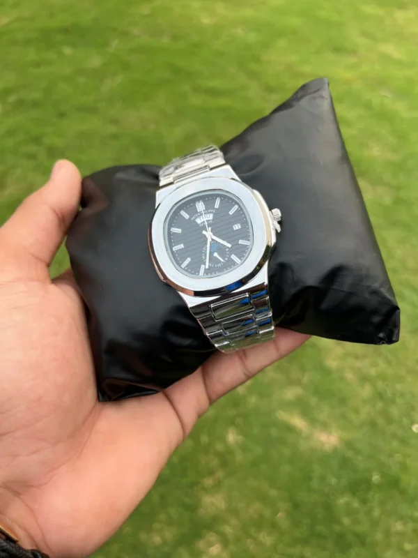 Patek Phillipe Geneve Date & Day Watch For Men - Image 3